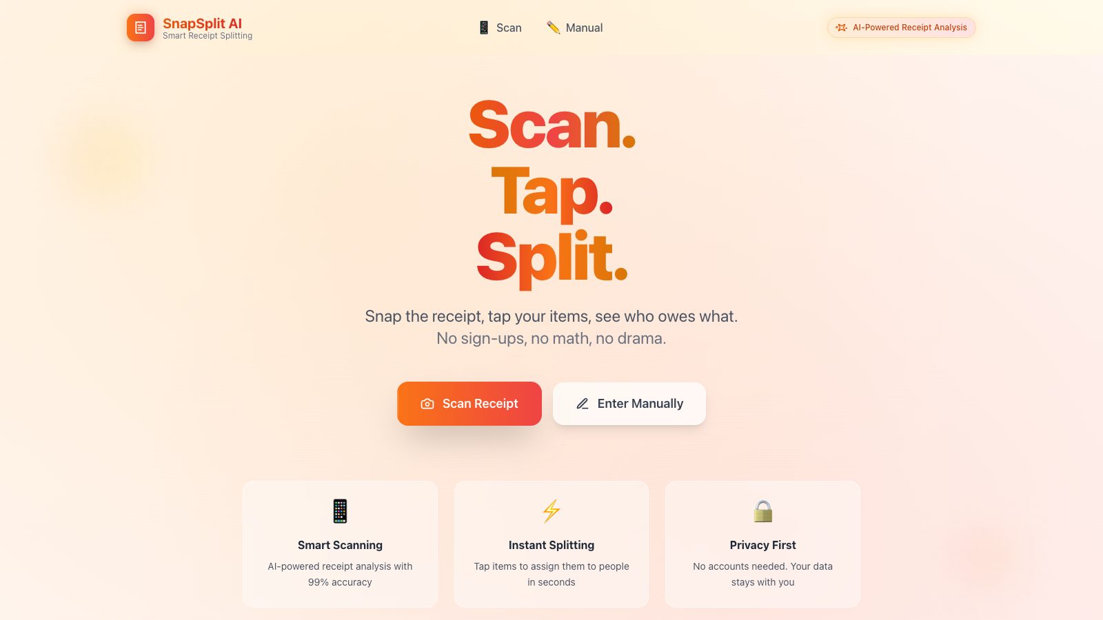 SnapSplit AI screenshot